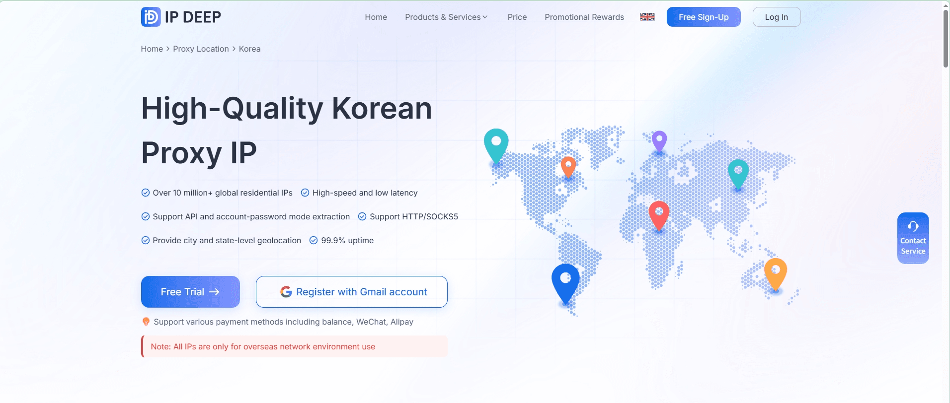 Descripción General de IP Proxy Coreana