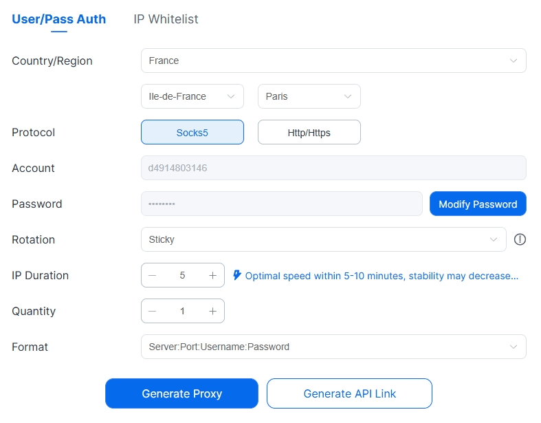 Configuration Interface Example