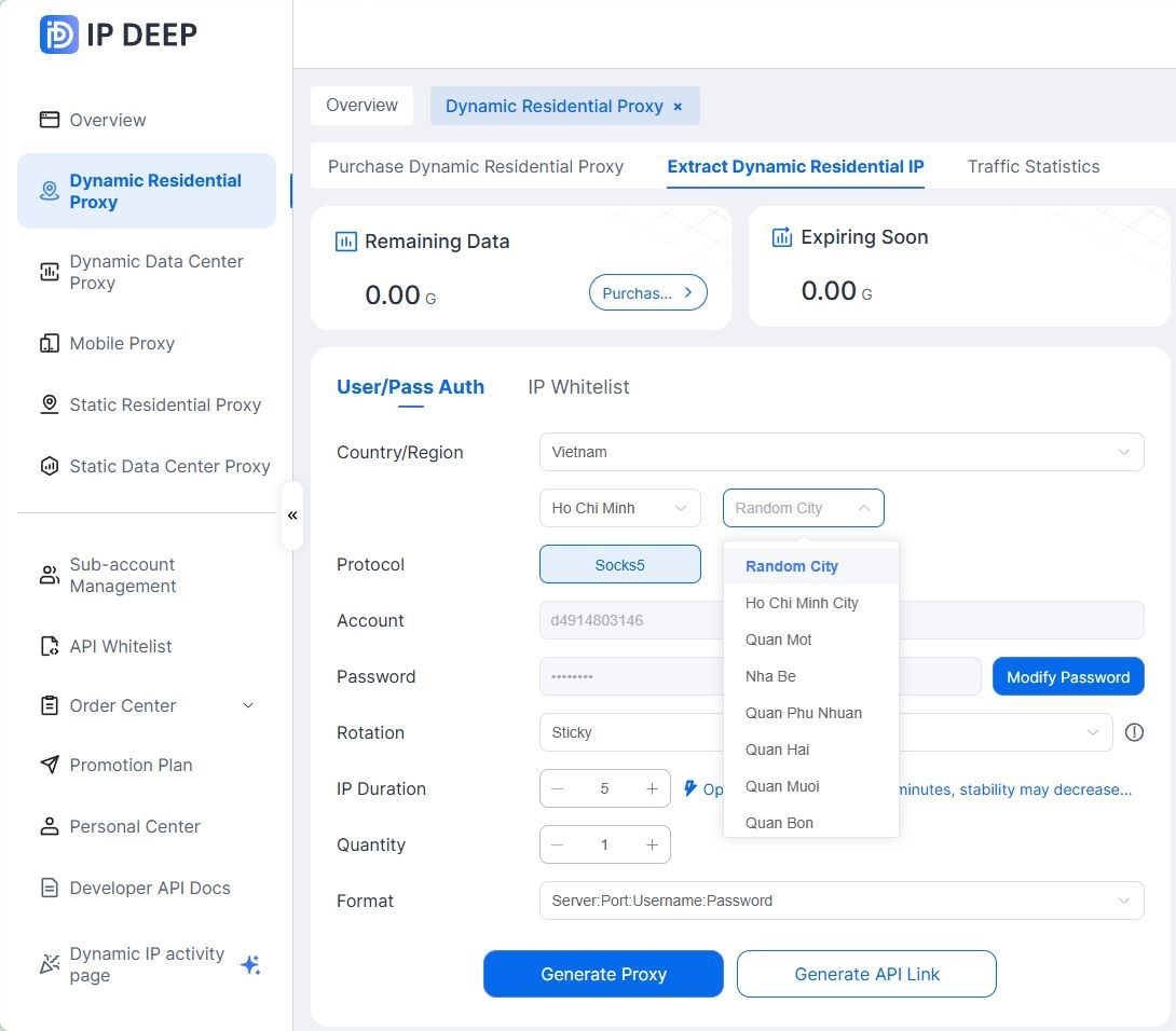 IPDeep Backend Dashboard