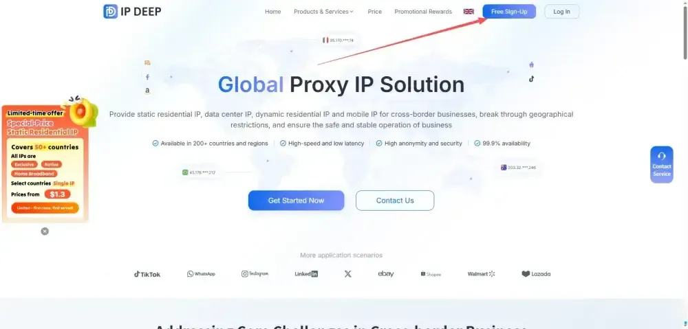 IPDEEP Proxy Setup