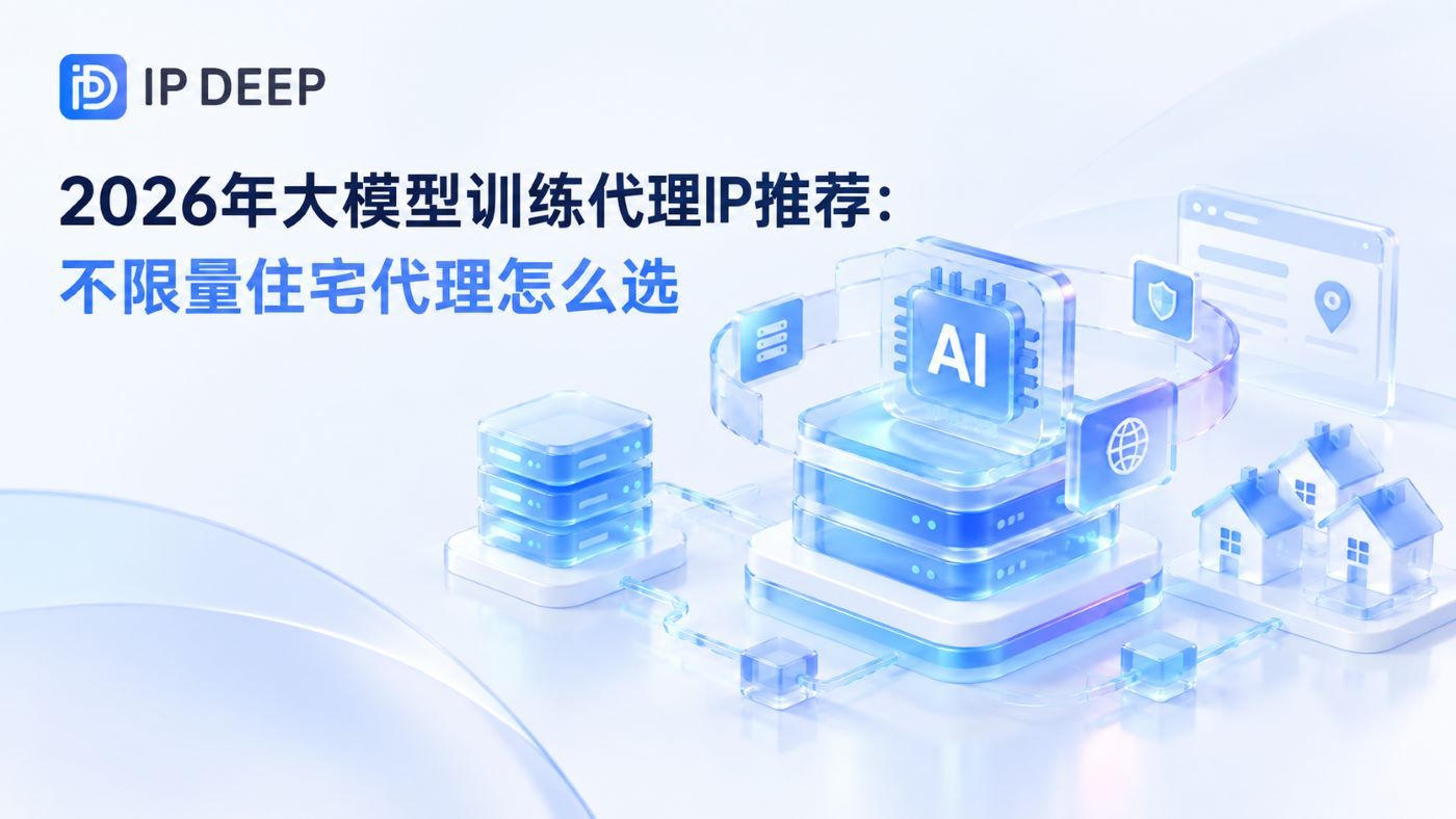 2026年大模型训练代理IP推荐:不限量住宅代理怎么选