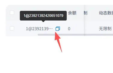 复制子账号用户名