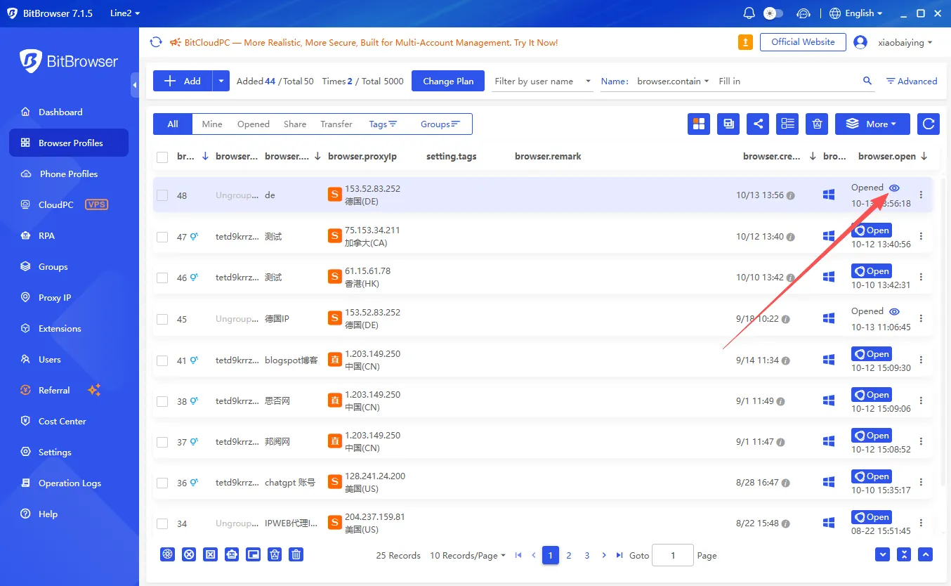 BitBrowser IP configuration complete.