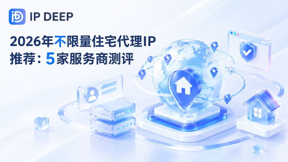 2026年不限量住宅代理IP推荐:5家服务商测评